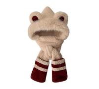 Cocila Cappello Invernale da Donna in Peluche con Orecchie Caldo E Trapper Cinturino Antivento Spesso Soffice Capello Ragazzo (Beige One Size) Coppola Donna Invernale per Coda di Cavallo