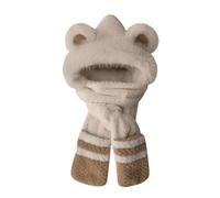 Cocila Cappello Invernale da Donna in Peluche con Orecchie Caldo E Trapper Cinturino Antivento Spesso Soffice Capello Ragazzo (White One Size) Cappellino Paglia Donna Cuffietta per Sala