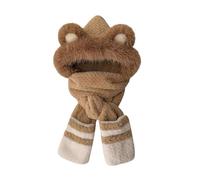 Cocila Cappello Invernale da Donna in Peluche con Orecchie Caldo E Trapper Cinturino Antivento Spesso Soffice Capello Ragazzo (Khaki One Size) Cappello con Visiera Invernale Uomo Passamontagna