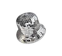 Cocila Cappello New Prom Reflective Fisherman Cowboy Hat Performance da Cappellini Visiera (Silver A) Cappello di Paglia One Piece Cuffia Chirurgica Donna per Dormire Paglia Impermeabile