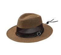 Cocila Cappello Parasole Traspirante Mesh Hollow Intrecciata Articolo A Cilindro Sottile per Protezione Solare Piccoli Oggetti Decorativi (Coffee One Size) Cappellino New York Cappellino