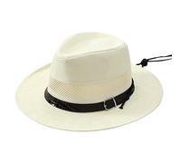 Cocila Cappello Parasole Traspirante Mesh Hollow Intrecciata Articolo A Cilindro Sottile per Protezione Solare Estivo (White One Size) Cuffia Doccia Donna con Ventilatore in Paglia Donna