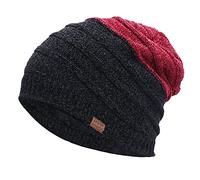 Cocila Cappello Spesso Berretto Lavorato A Maglia da Uomo Caldo Foderato con Teschio Baseball Invernale Unisex (Red One Size) Cappello Donna Estivo Paglia Nero Uncinetto Estivo Donna Pescatore