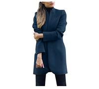 Cocila Cappotto Lungo Solido Peloso Cardigan Manica Anteriore Giacca Da Donna Cammina Leggera Blue S Cappotto Con Pelliccia Donna Giubbotti In Pelle Piumino Pesante Invernale Giubbotto 100 G