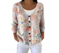 Cocila Cardigan Lavorato a Maglia Autunnale Casual Da Donna Giacca Invernale Sportiva (Beige Xxl) Camicia Donna Lunga Dietro Piumino Blauer Abbigliamento Gotico Vestiti Scozzesi Parka Blu