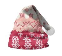 Cocila Christmas Hat For Adult Holiday Parties And Costume Events Tree Santa Printing Santa's Cappello Vigilanza (Pink S) berretti lana donna Berretto Pescatore Uomo Estivo Invernale Antipioggia