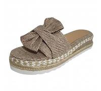 Cocila Ciabatte Donna Estive Ortopediche Pelle Anatomiche Sandali Pantofole Estivi da con Punta E Traspiranti Gomma (Khaki, 37) Ciabatta Elegante Estiva in Blu Bianche Zeppa Plastica Tacco