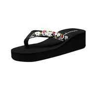 Cocila Ciabatte Donna Estive Zeppa Comode Sandali Infradito Eleganti Estivi Donne Flowers Slippers Fashion Stile Scarpe Ladies Beach Bohemien Women'S Ballerina Bambina Tacco (White, 39)