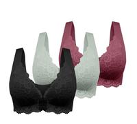 Cocila Confezione da 3 Reggiseni da Donna Senza Ferretto, Sottile Estivo Ice Comfort Top Donna Reggiseno Schiena Scoperta Tezenis Morbido di Base per Grandi Taglie Forti (B, XL)