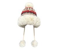 Cocila Cute Kawaii Multi Colored Women Warm Cover Ear Beanie for Winter with String Cappello Elefante (Red M) Cappello Fisherman Uomo Berretto Pescatore Uomo Estivo Corto per Coda di Cavallo