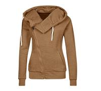 Cocila Felpa Donna Zip E Cappuccio Felpa Cotone Donna Coperta Oversize con Cappuccio Stitch Zip Leggera Scheletro Tessuto Tecnico Ciclismo Stampa Felpe Taglie Forti Fitness Bianca Senza Tuta Tecnica