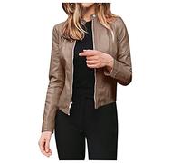 Cocila Giacca Ragazza 12 Anni Top Da Donna Casual Con Cerniera Intera, Colletto Alla Coreana, Manica Lunga, Cardigan Corto, Giacca Sottile Guanti Montagna Felpe Pile Montagna Donna