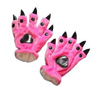 Cocila Guanti da dinosauro animale in pigiama di flanella One da animale a cinque con mucca panda E Manopole Da Uomo (K Average size/adult)