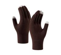 Cocila Guanti in lana lavorati a maglia sportivi caldi per ciclismo e sci alla da uomo e da donna Guanti E Manopole Da Uomo (Coffee One Size)