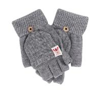 Cocila Guanti Invernali In Rete Da Donna In Maglia Più Velluto Addensato Autunno E Inverno Modello Caldo (Guanti Per Adulti) E Manopole Da (Grey One Size)