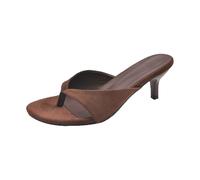 Cocila Infradito Da Mare E Piscina Adulto Donna Ciabatte Con Tacco A Spillo, Punta Clip, Per L'Estate, Indossare All'Aperto Pelose Ragazzo Suole Scarpe Memory Foam Ortopediche Estive In Pelle