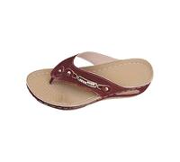 Cocila Infradito Donna Con Strass E Supporto Per Arco Yoga Ciabatte Da Spiaggia Tacco A Spillo, Pantofole Casual, Scarpe Fondo Punta Clip, Fresche Plastica Nere Casa Sposa Hawaiana Bianche