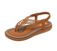 Cocila Infradito Donna Estive Comode Stoffa Righe Ciabatte Arch Support Flat Women'S Spring Fashion Stile Metal Summer Shoes E Sandali Bohemien Sandals Grigio (Brown, 40)