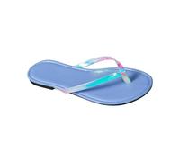 Cocila Infradito Donna Estive Comode Stoffa Righe Ciabatte Arch Support Pantofole Da Spiaggia Casual Con Punta A Clip Vuote Scarpe Basse Sandali Gomma 35 (Blue, 40)