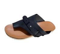 Cocila Infradito Donna Mare da con Punta Estive Nuove Europee Suola Piatta Stile retrò Drag Sandali alla A Clip in Europa E negli Stati Uniti. Ciabatte Scarpe Ortopediche Antisudore Ciabattina