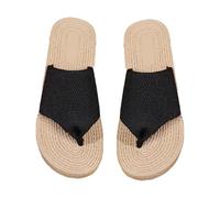 Cocila Infradito Donna Mare Piatte da Estive Nuove con Rotonda Stile Comode E Casual Una Sola Parola Ciabatte Scarpe Inter Estate Espadrilles per Sperone Calcaneare Nonna Casa Pelle Sandals