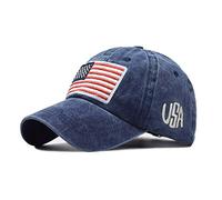 Cocila Letter Baseball Classic Old Washed American Sunshade Cappellini da Berretto Pile Lavoro (Navy One Size) Cappellino Donna con Visiera Pashmina Donna Leggera Estiva Cappello Impermeabile