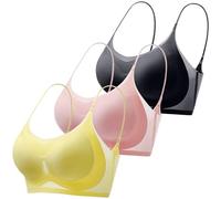 Cocila Made in Italy Intimo Senza Cuciture Donna Low Back Wireless Lifting Lace Bras Reggiseno Sportivo Push Up Crop Tops Estivi Costume Coppa Adesiva Reggiseni Allattamento Nude Invisibili X