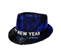 Cocila Men's And Women's Multi Color Sequins New Year's Jazz Hat Bucket Cappellino Invernale (Blue One Size) Cappello Uomo con PON Cappello Donna Feltro da Pescatore Bianco 2 PON Cuffia per
