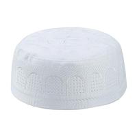 Cocila Muslim Cotton Embroidered Flat Hat for Men Cappellini Tennis Bonnet Seta per Capelli Ricci Cappello Impermeabile Uomo Esploratore Cuffia in Raso per Capelli Ricci Berretto Donna Cashmere