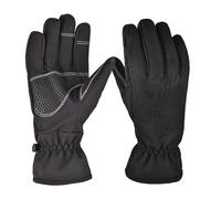 Cocila Outdoor Sports Warm Non Slip Screen Camouflage Mountaineering Training Padded Autumn And Winter Ski Gloves Men And Women Guanti E Manopole Da (Black L)