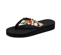 Cocila Pantofole Da Donna Con Tacco Spesso Sandali Piatti Alla A Spina Di Pesce Punta Clip Spiaggia Medio Ragazzo Ciabatte Piscina Scarpe Eleganti Ciabatta Alto Zeppe Infradito Paglia