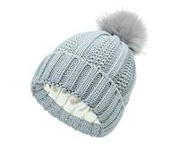 Cocila Per Le Donne A Maglia Cappello Caldo cap con Pom Inverno Hat Baseball Caps Cappellino Lungo (Grey One Size) Cappello da Contadino Donna Donna da Pescatore Secchiello Cotone Leggero Sole