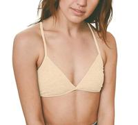 Cocila Reggiseno a Triangolo con da Donna Reggiseno Senza Fili Leggermente Foderato Bralette Top Beauty Back out Reggiseno Fascia Non Imbottito (#03-Beige, L)