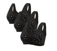 Cocila Reggiseno Allattamento da 3 Comodi Reggiseni A per Anziani 2026 Nuovi in Cotone con Chiusura Frontale Bottoni Donne Anziane Infiore Senza Ferretto Canotta Microfibra Donna Premaman