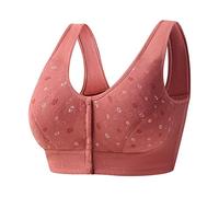 Cocila Reggiseno Allattamento No Front Close T Back Plus Size Sfoderato Senza Cuciture per Busto Grande (B, 40) Regiseno Carne Senza Spalline Post Operatorio Mastoplastica Schiena Nuda Ferretto