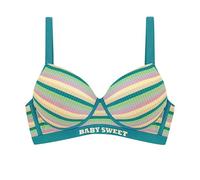 Cocila Reggiseno con Ferretto Ampio Sostegno, Coppe Non Imbottite A Righe Arcobaleno di Grandi Dimensioni in Cotone Senza Cuciture da Donna, Morbido E Delicato sulla Pelle, Confortevole per