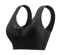 Cocila Reggiseno Invisibile sul in Pizzo da Donna Grande Paio di Chiusura per Seno Base Avvolgente Coppe Adesive Seno Push Up Comodo Donna Schiena Nuda A Fascia con Ferretto Dolcevita