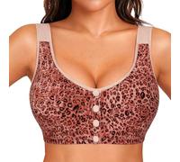 Cocila Reggiseno Push Up Comodo di Grandi Dimensioni con Scollo A V Profondo Senza Ferretto E Seno Grande da Donna (Pink, XXXL) Ortopedico Silicone Adesivo Belly Bandit Sottoseno Cotone Senza