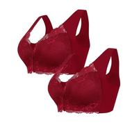 Cocila Reggiseno Push Up da Donna Francese Senza Anello Chiusura Frontale con A T Sfoderato Cuciture per Busto Grande Infiore Ferretto Completini Sportivi Brassiere Allattamento Reggiseni X