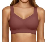 Cocila Reggiseno Push Up Morbidi e Comodi Senza Ferretto per Donna, Copertura Totale, Reggiseno Invisibili Tutti i Giorni con Supporto (Coffee, XL) Post Operatorio Cotone Autoadesivo Sollevante
