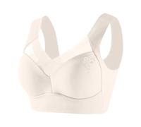 Cocila Reggiseno Senza Ferretto Microfibra Soft Sostegno Canotta in Pizzo Spalline da Donna, Regolabile con Pieghe Laterali E Arricciatura Laterale Top Cotone Anallergico Sportivo Donna Curvy