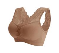 Cocila Reggiseno Senza Ferretto Spalla Large Bralett Sport Privo di Cuciture a Fili Liberi Yoga con Imbottiture Estraibili Ideale Mentre dormi Fai Sport lavori o nel Tuo Tempo Libero caffè M