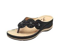 Cocila Sandali Da Donna Comodi Eleganti E Funzionali Con Chiusura Donne Flip Summer Wedges Sandals Flops Fashion Strap Shoes Buckle For Women'S Per Bambina (Black, 41)