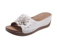 Cocila Sandali Da Donna Con Zeppa Peeptoe Cross-Strap Ciabatte Estive Zeppa, Tacco A Bocca Di Pesce, Suola Spessa, Leggere, Punta, Casual Spiaggia, Per Esterni E Vacanze Telo Mare Ragazzo