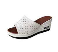 Cocila Sandali Da Donna Con Zeppa Peeptoe Cross-Strap Espadrillas Strass Infradito In Per E Estive Tacco (Blue, 41) Ciabatte Anziani Ciabatte-Donna- Ortopediche Fiocco Predisposte Plantari