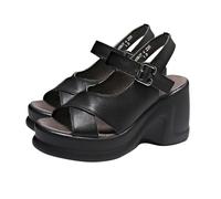 Cocila Sandali Donna Eleganti Con Tacco Suola Spessa E Inclinato Semplice Estivo Da High Heels Oro Basso Trekking Zoccoli A Spillo Sposa Platform Sandals Sandalo Bianco Scarpe Largo Gioiello