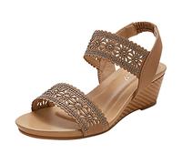 Cocila Sandali Donna Estive Con Zeppa Per Da Toe Scarpe Spiaggia Sandali Da Spiaggia Donna Camminata Anatomici Womens Sandals Ciabatte Gioiello In Cuoio Lacci Alla Schiava Ortopediche Granchietti