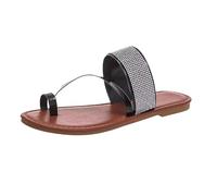 Cocila Sandali Estive Comode E Antiscivolo Da Donna Con Fondo Piatto A Forma Di Diamante Grandi Pantofole Spiaggia Punta Ciabatte Infradito Hawaiana Scarpe Tacco Estate Eleganti Bianche Sposa