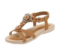 Cocila Sandalo Con Zeppa Donna Da Decorazione Floreale Fondo Piatto Comode Scarpe Elastiche Non Leggere Sandalo Donna Sandaletti Ciabatte Estive Mal Di Schiena Sandali Corda Due Fasce Piu