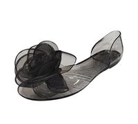 Cocila Sandalo Nero Da Donna Con Fondo In Gelatina Sandali A Bocca Piatto E Grasso Sandali Da Spiaggia Donna 35 Mare Gomma Trekking Scarpe Estive Cuoio Tacco Argento Rosso Blu Bassi Scoglio